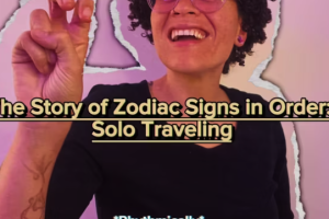 Screenshot from Traveling Solo ASL Story via Zodiac Signs by Venesse Guy